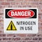 Signmission Nitrogen In Use Danger Sign, Plastic, 10in W x 7in L, 2PK OS-2PACK-DS-P-710-L-2458 - alternate 6